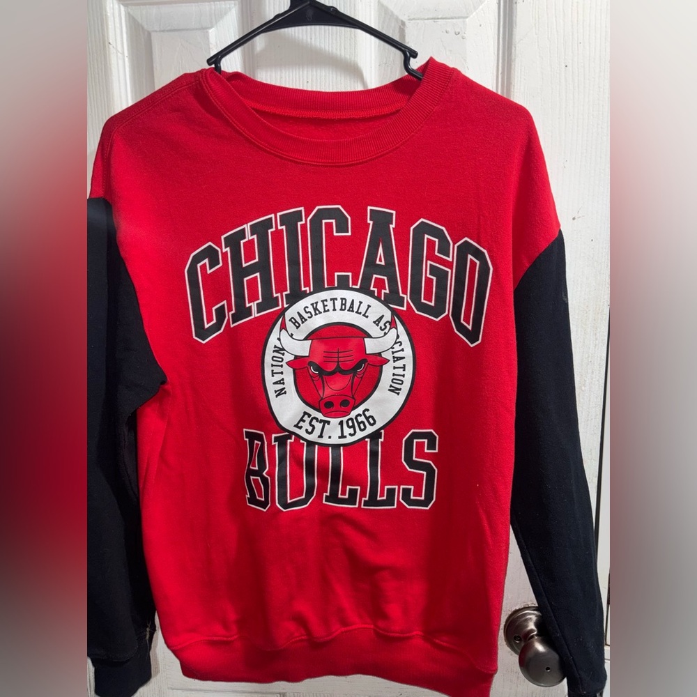 NBA Chicago Bulls Kids Red and Black Sweatshirt